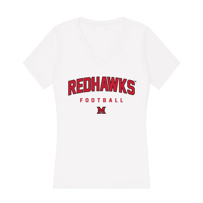 Miami of Ohio - NCAA Football : Greg Smith Jr. - Women's V-Neck T-Shirt-0
