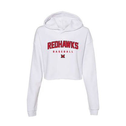 Miami of Ohio - NCAA Baseball : Ryland Zaborowski - Women's Crop Fleece Hoodie-0