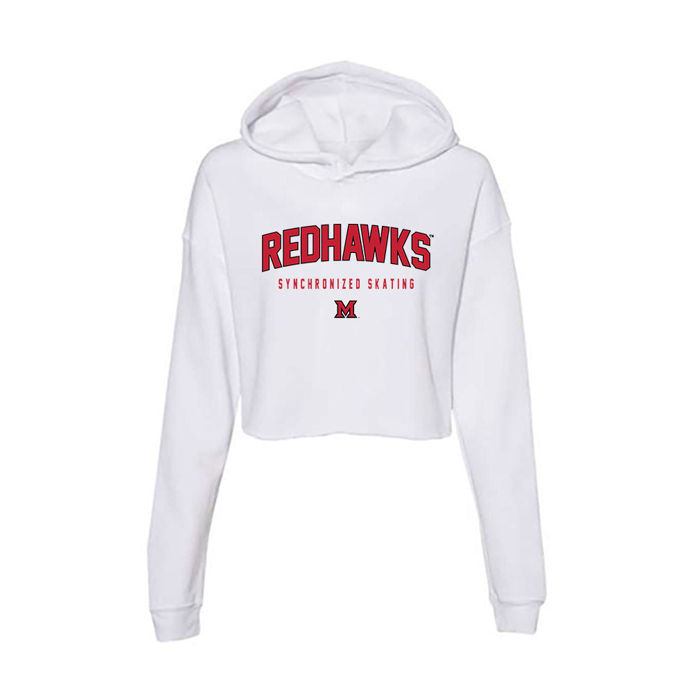 Miami of Ohio - Synchronized Skating : Paige Southworth - Women's Crop Fleece Hoodie-0