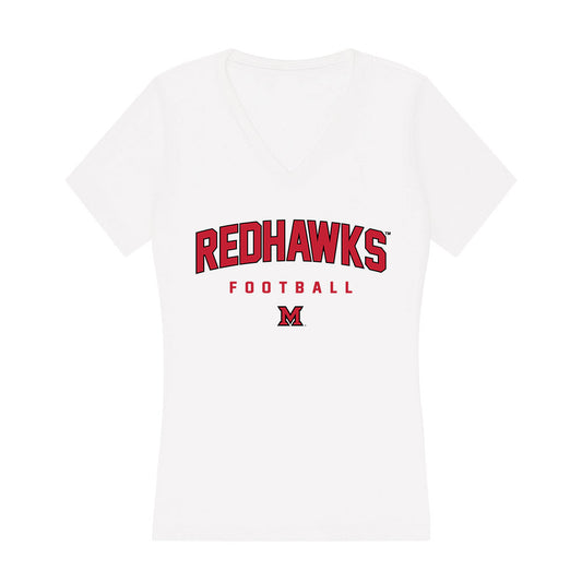 Miami of Ohio - NCAA Football : Brendan Loftus - Women's V-Neck T-Shirt-0