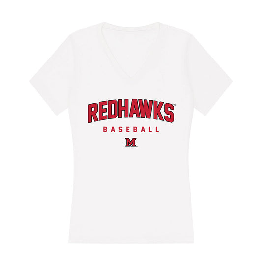 Miami of Ohio - NCAA Baseball : Marcus Dierks - Women's V-Neck T-Shirt-0