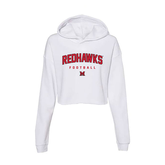 Miami of Ohio - NCAA Football : Anthony Ludington - Women's Crop Fleece Hoodie-0