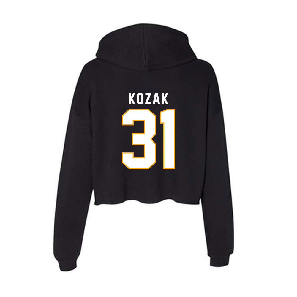 VCU - NCAA Women's Lacrosse : Kiley Kozak - Women's Crop Fleece Hoodie-1