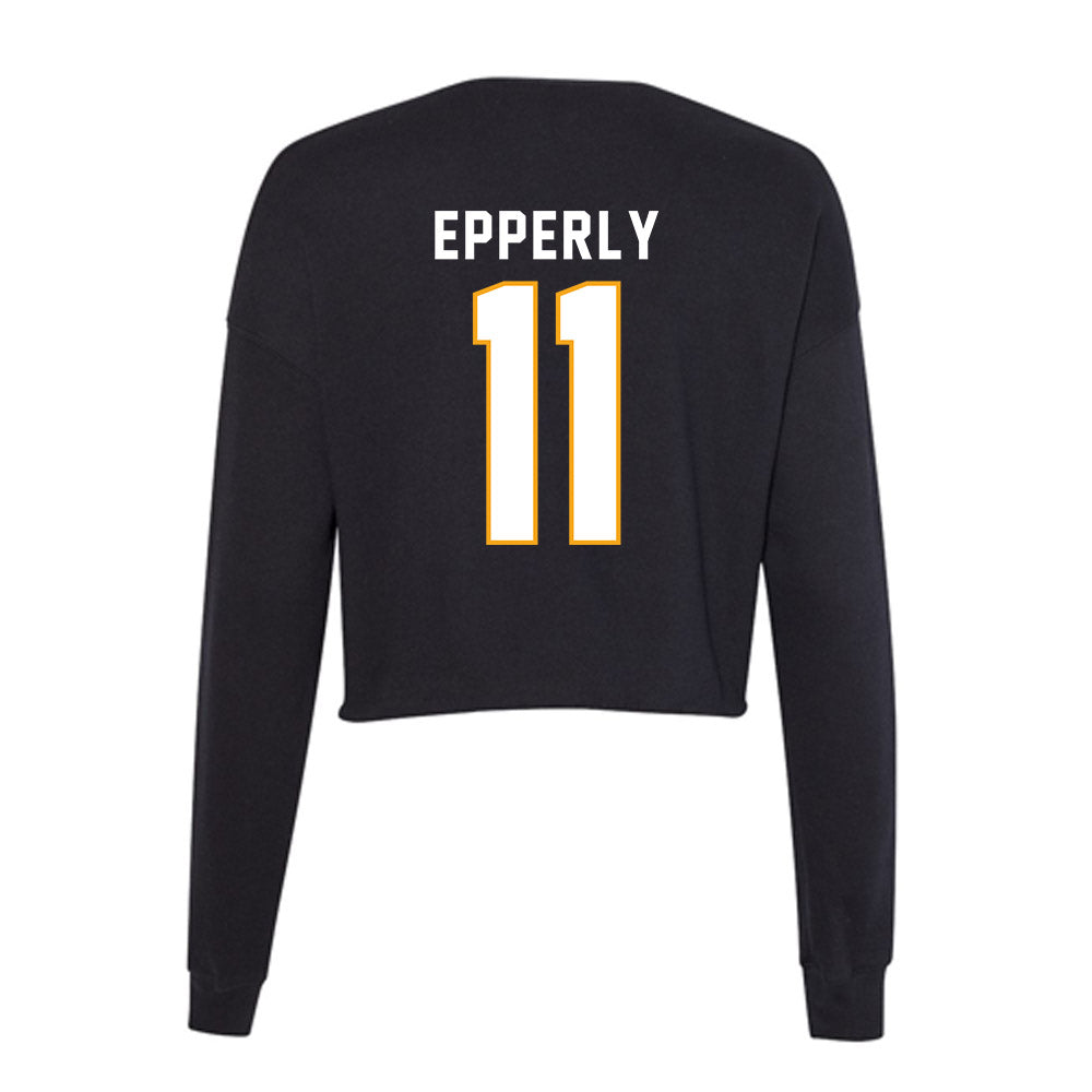VCU - NCAA Women's Lacrosse : Kenson Epperly - Women's Cropped Crew Fleece-1