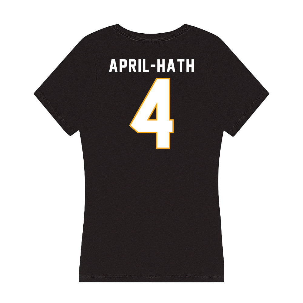 VCU - NCAA Baseball : Nicholas April-Hath - Women's V-Neck T-Shirt-1