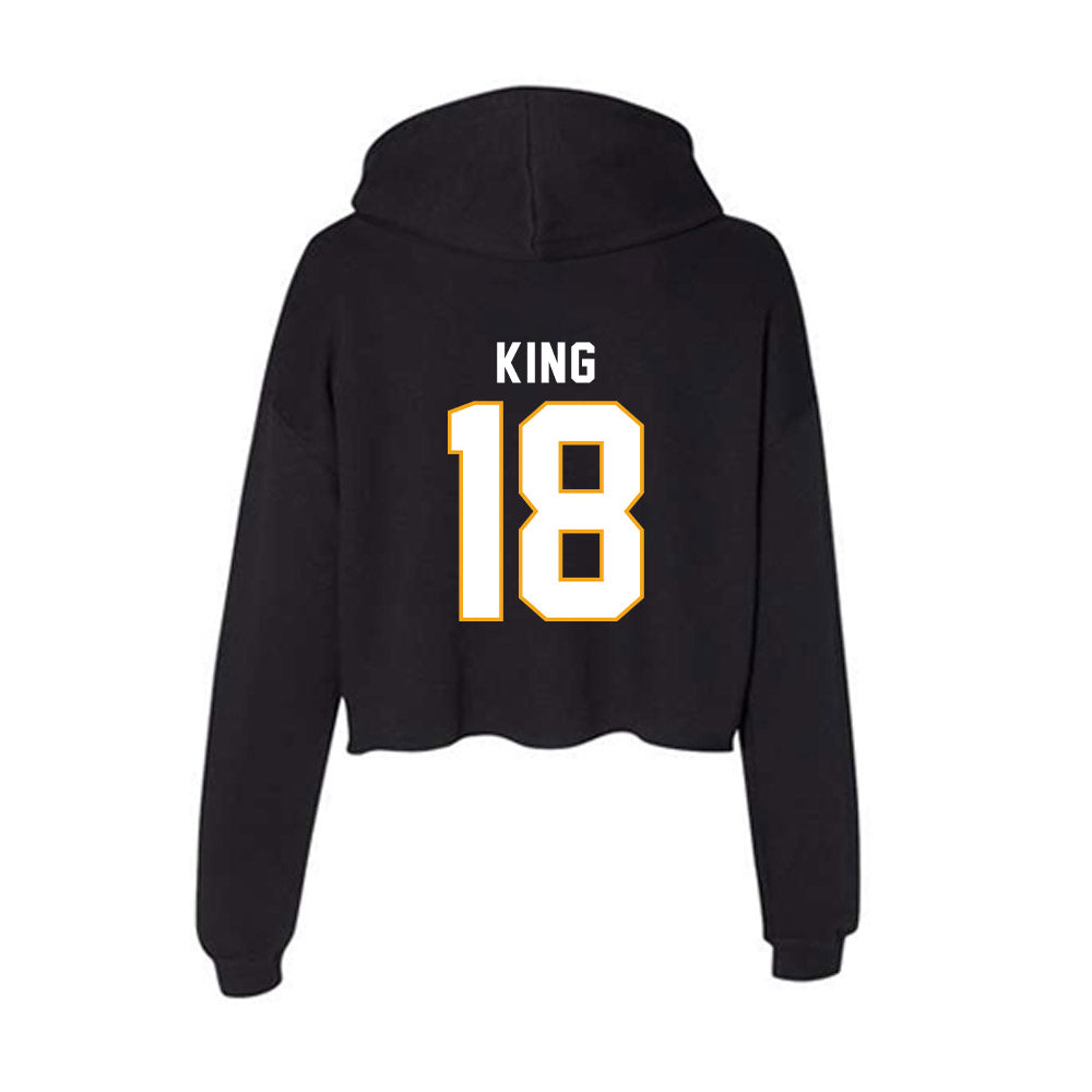 VCU - NCAA Women's Lacrosse : Chloe King - Women's Crop Fleece Hoodie-1