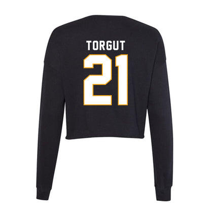 VCU - NCAA Women's Basketball : Deniz Torgut - Women's Cropped Crew Fleece-1