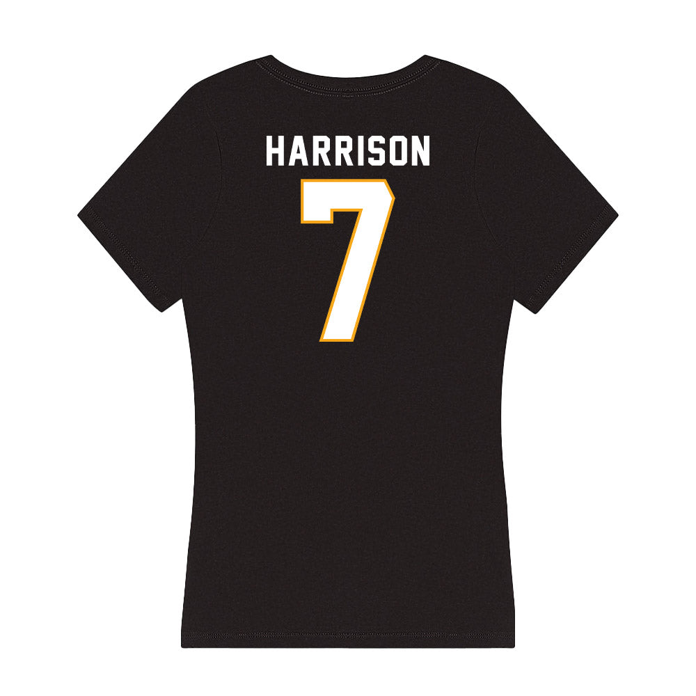 VCU - NCAA Women's Basketball : Mahaila Harrison - Women's V-Neck T-Shirt-1