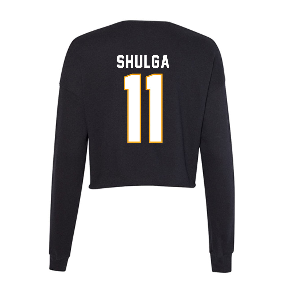 VCU - NCAA Men's Basketball : Max Shulga - Women's Cropped Crew Fleece-1