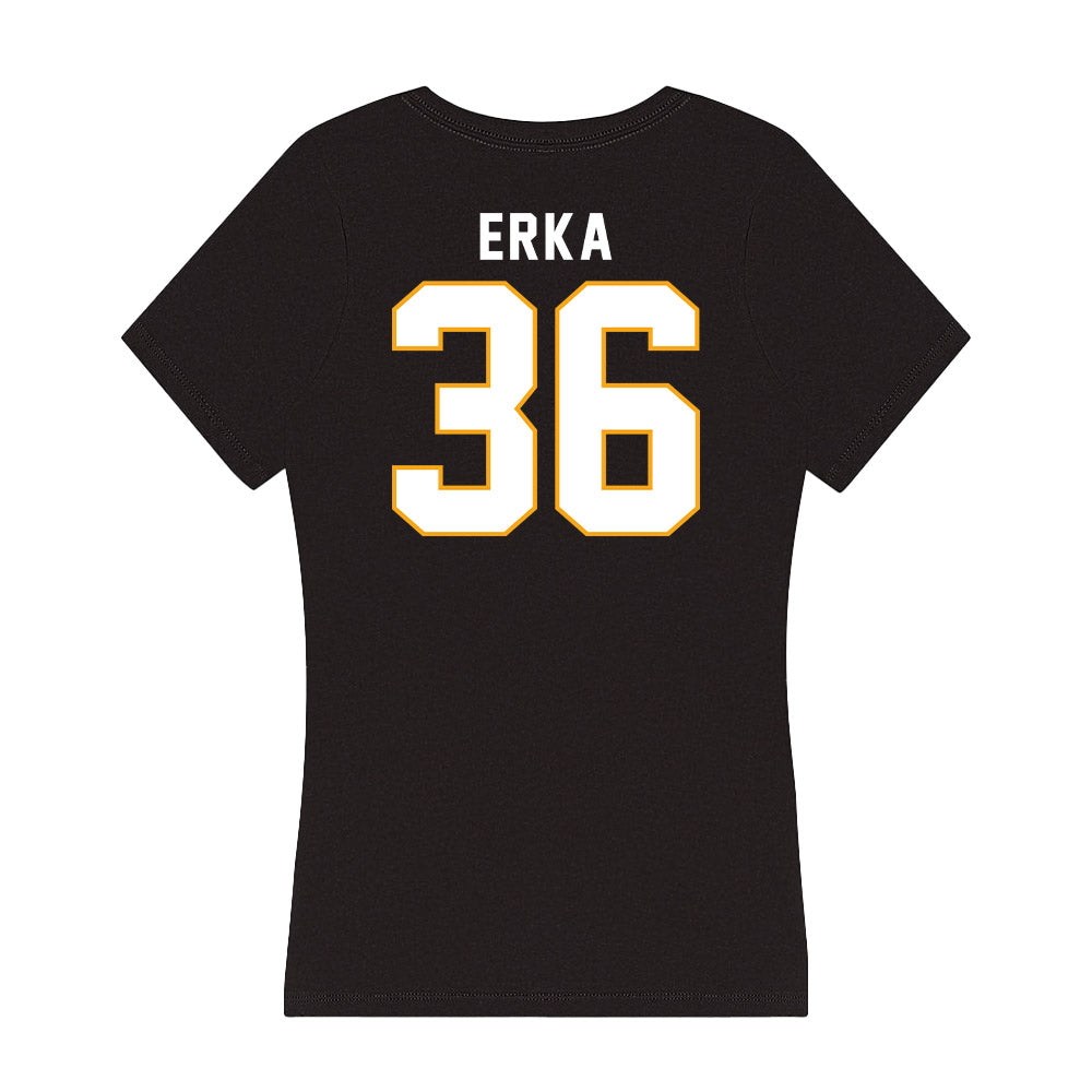 VCU - NCAA Baseball : Brendan Erka - Women's V-Neck T-Shirt-1