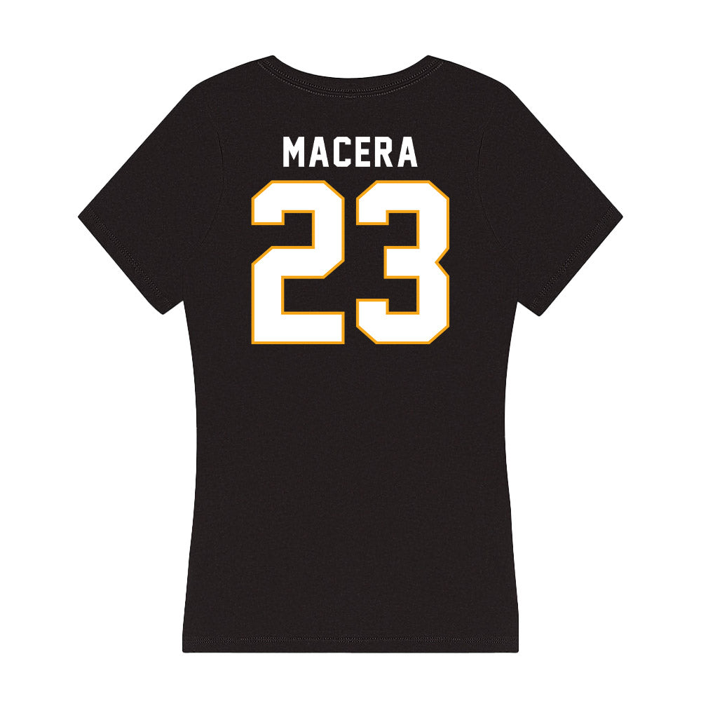 VCU - NCAA Women's Field Hockey : Morena Macera - Women's V-Neck T-Shirt-1