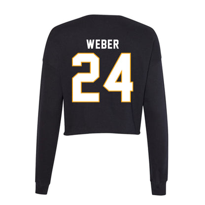 VCU - NCAA Women's Lacrosse : Chloe Weber - Women's Cropped Crew Fleece-1
