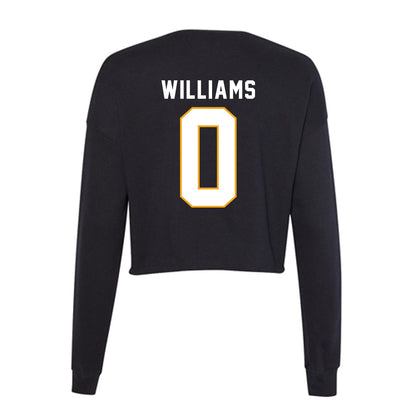 VCU - NCAA Women's Basketball : Tyrielle Williams - Women's Cropped Crew Fleece-1