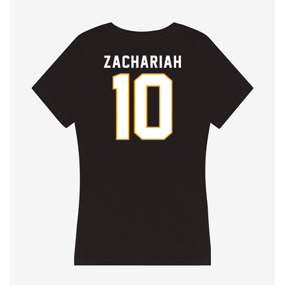VCU - NCAA Women's Basketball : Ann Zachariah - Women's V-Neck T-Shirt-1