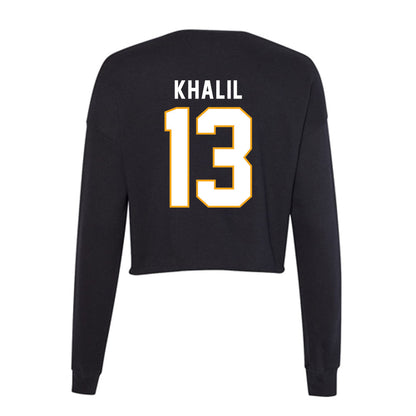 VCU - NCAA Women's Basketball : Zoli Khalil - Women's Cropped Crew Fleece-1