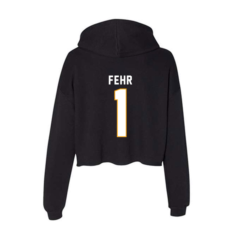 VCU - NCAA Women's Field Hockey : Ella Fehr - Women's Crop Fleece Hoodie-1