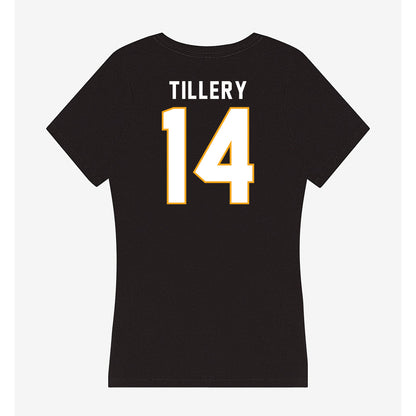 VCU - NCAA Men's Basketball : Jordan Tillery - Women's V-Neck T-Shirt-1