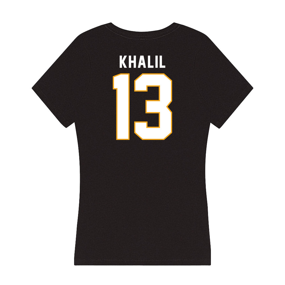 VCU - NCAA Women's Basketball : Zoli Khalil - Women's V-Neck T-Shirt-1