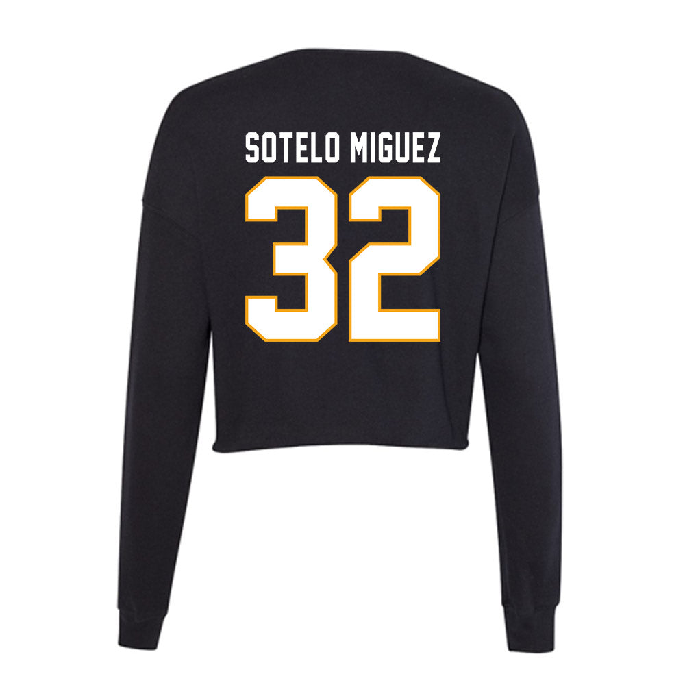 VCU - NCAA Women's Basketball : Lucia Sotelo Miguez - Women's Cropped Crew Fleece-1