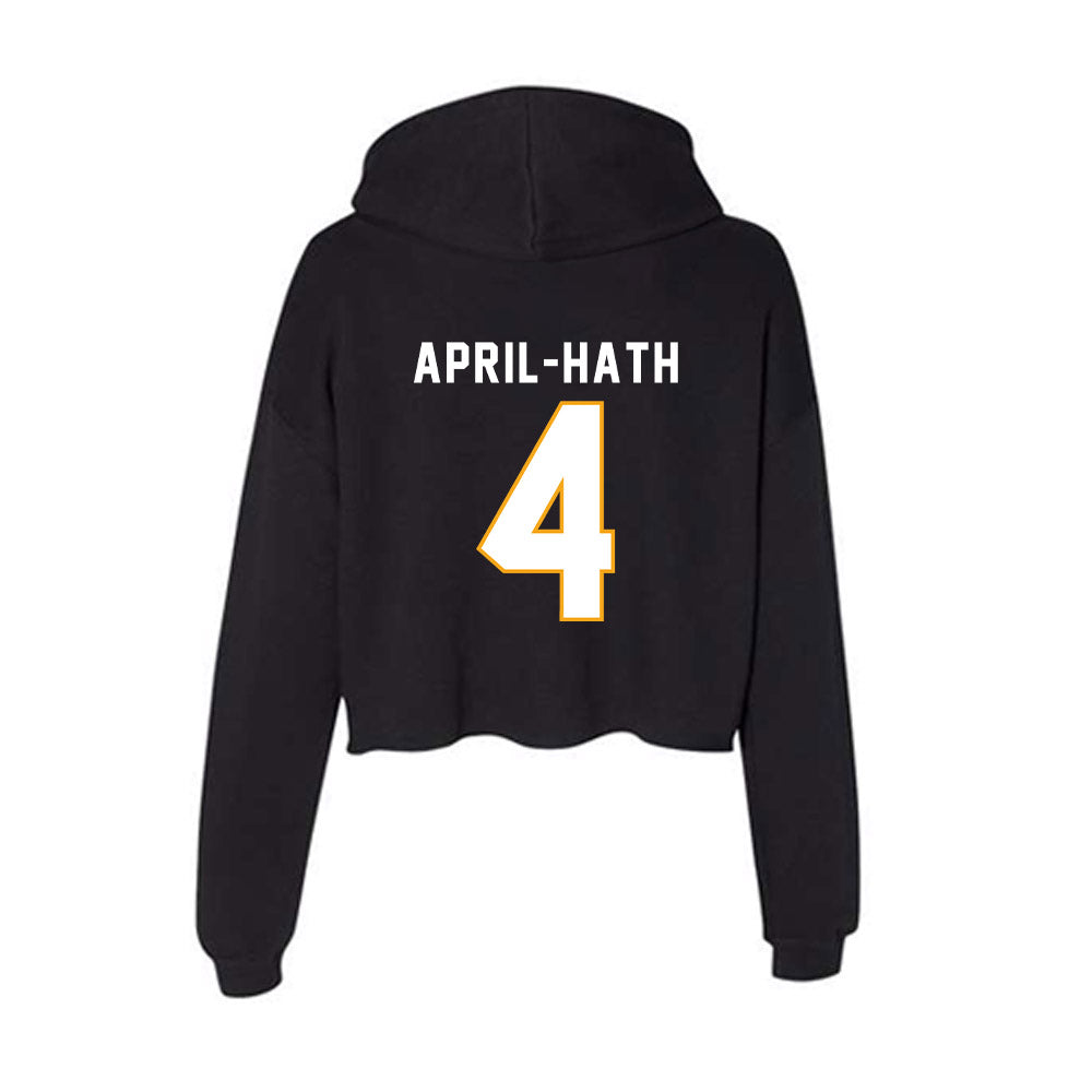 VCU - NCAA Baseball : Nicholas April-Hath - Women's Crop Fleece Hoodie-1