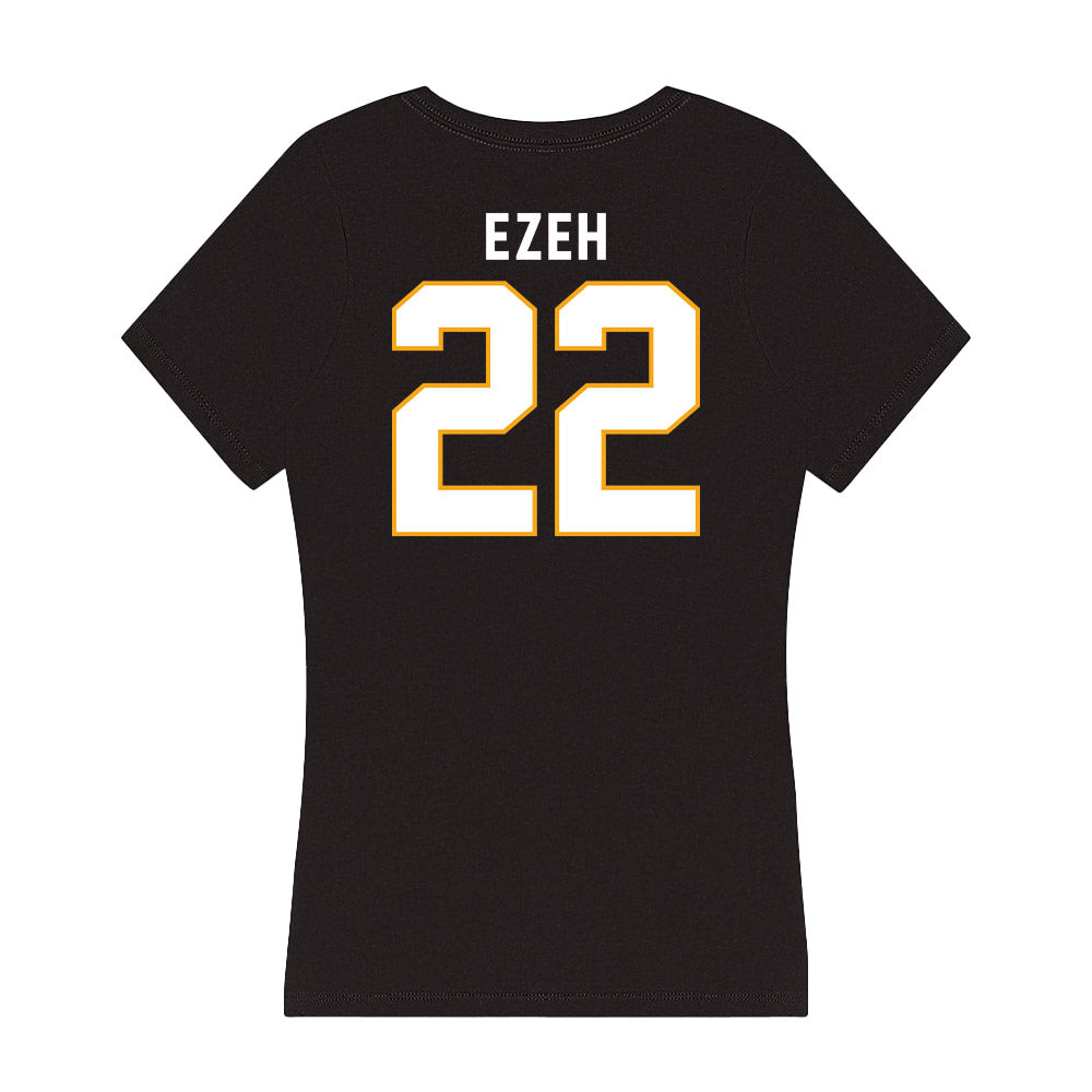 VCU - NCAA Women's Basketball : Jennifer Ezeh - Women's V-Neck T-Shirt-1