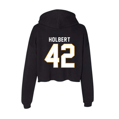 VCU - NCAA Baseball : Elias Holbert - Women's Crop Fleece Hoodie-1