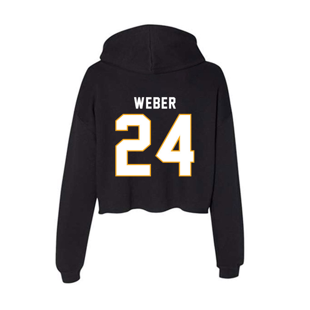 VCU - NCAA Women's Lacrosse : Chloe Weber - Women's Crop Fleece Hoodie-1