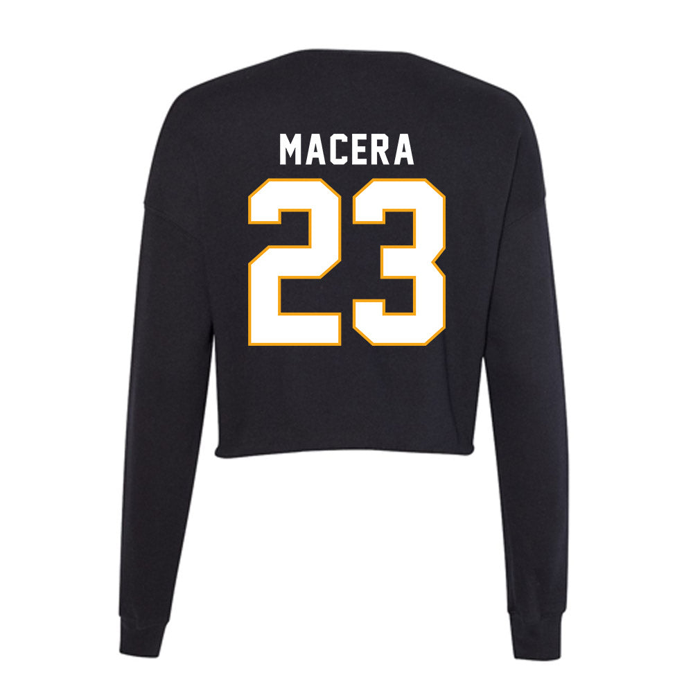 VCU - NCAA Women's Field Hockey : Morena Macera - Women's Cropped Crew Fleece-1