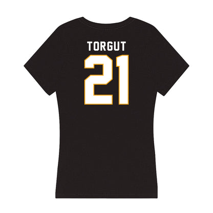 VCU - NCAA Women's Basketball : Deniz Torgut - Women's V-Neck T-Shirt-1