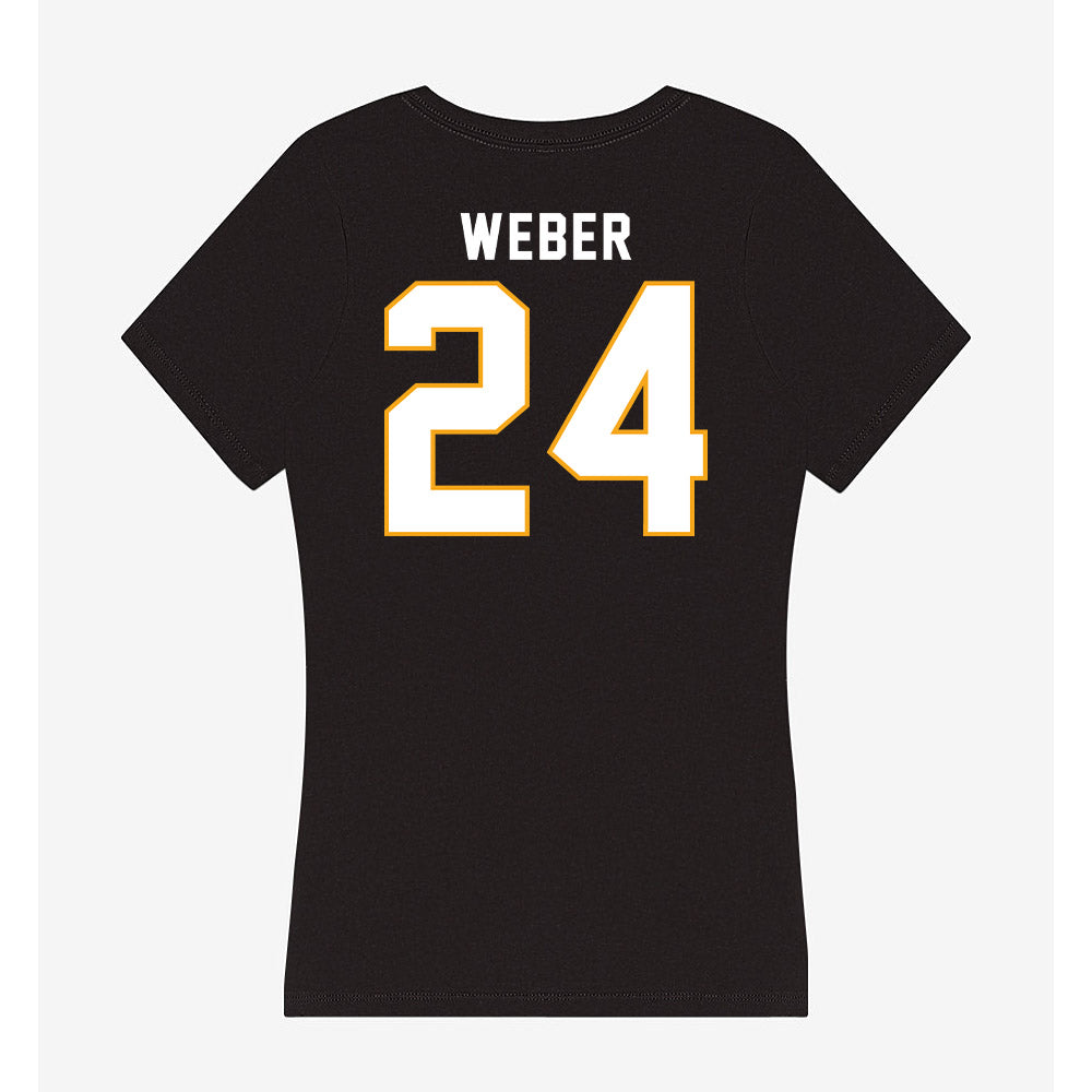 VCU - NCAA Women's Lacrosse : Chloe Weber - Women's V-Neck T-Shirt-1