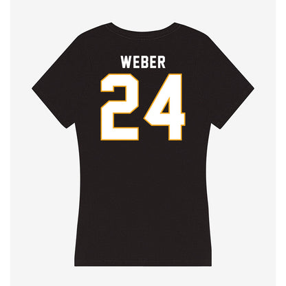 VCU - NCAA Women's Lacrosse : Chloe Weber - Women's V-Neck T-Shirt-1