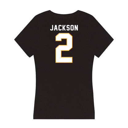 VCU - NCAA Men's Basketball : Zeb Jackson - Women's V-Neck T-Shirt-1