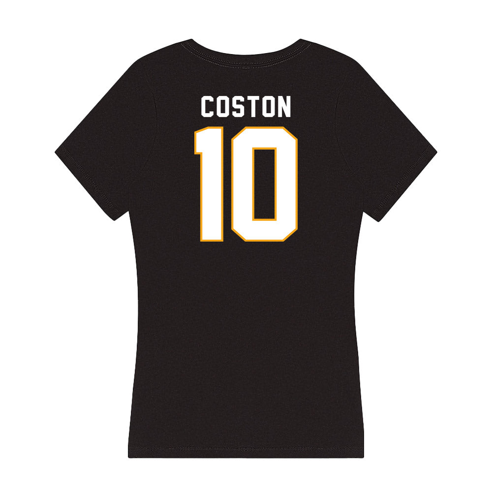 VCU - NCAA Baseball : Elijah Coston - Women's V-Neck T-Shirt-1