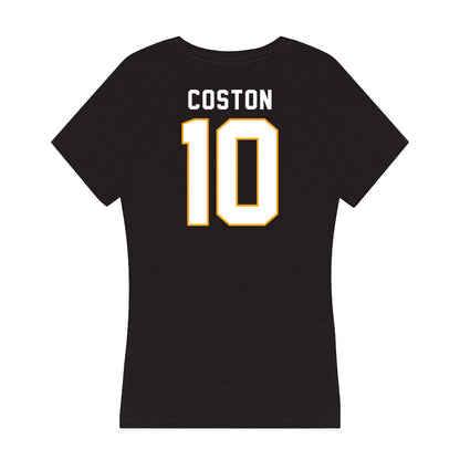 VCU - NCAA Baseball : Elijah Coston - Women's V-Neck T-Shirt-1