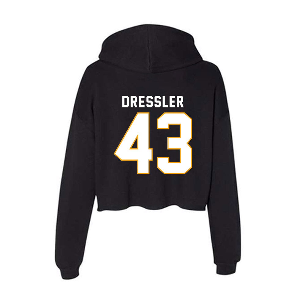 VCU - NCAA Baseball : Cade Dressler - Women's Crop Fleece Hoodie-1