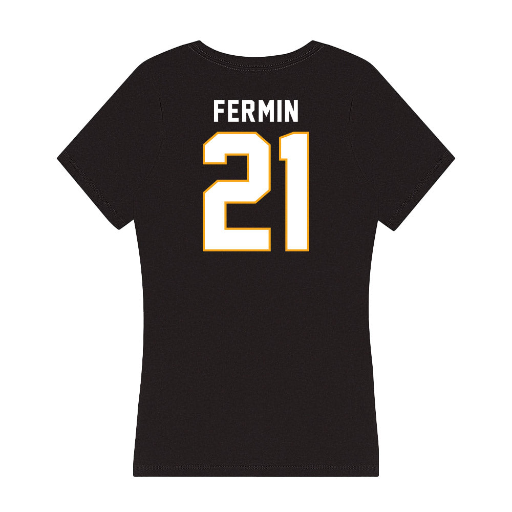 VCU - NCAA Men's Basketball : Christian Fermin - Women's V-Neck T-Shirt-1