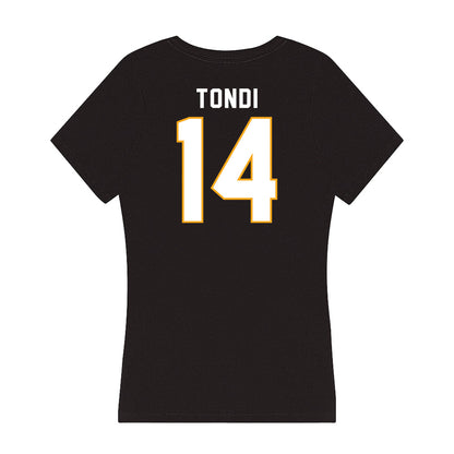 VCU - NCAA Women's Basketball : Natalia Tondi - Women's V-Neck T-Shirt-1