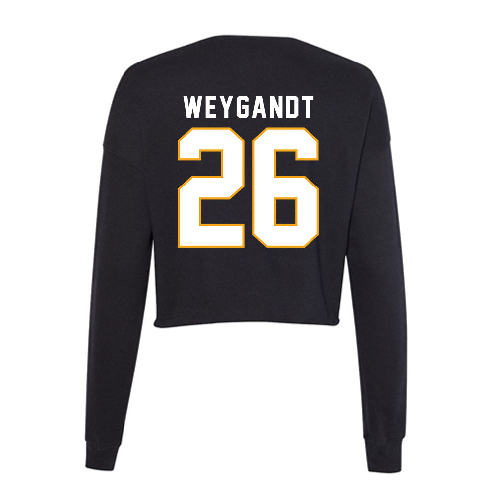 VCU - NCAA Baseball : Cooper Weygandt - Women's Cropped Crew Fleece-1
