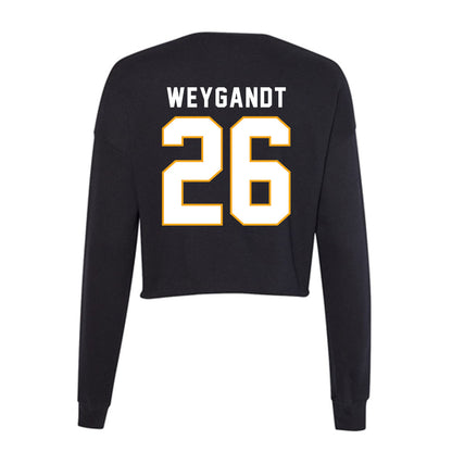 VCU - NCAA Baseball : Cooper Weygandt - Women's Cropped Crew Fleece-1