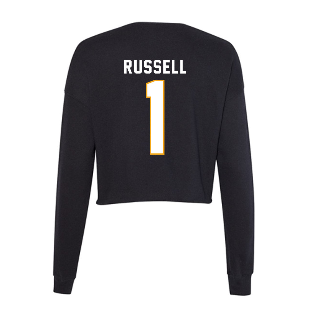 VCU - NCAA Men's Basketball : Phillip Russell - Women's Cropped Crew Fleece-1