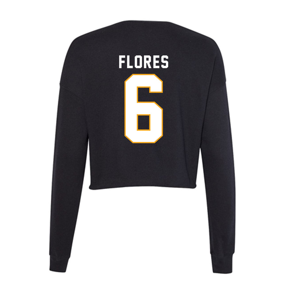 VCU - NCAA Baseball : Nick Flores - Women's Cropped Crew Fleece-1