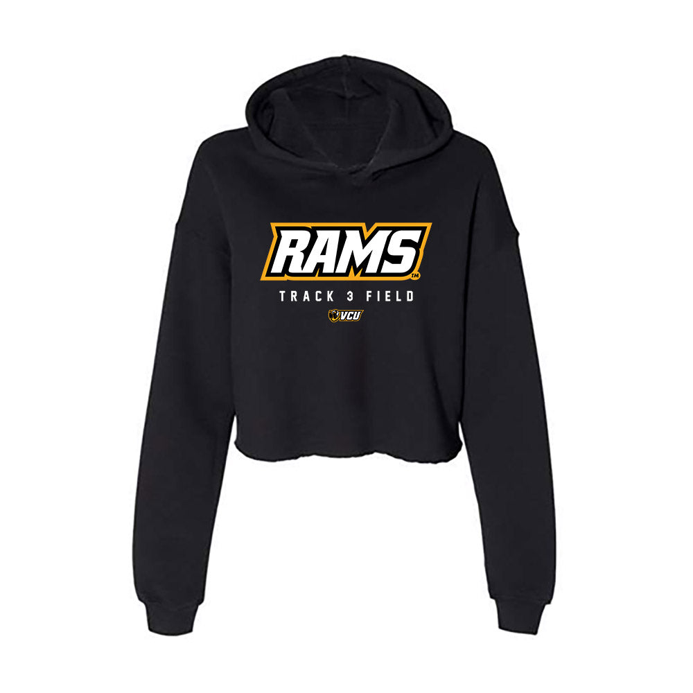 VCU - NCAA Women's Track & Field : Kasey Diggs - Women's Crop Fleece Hoodie-0