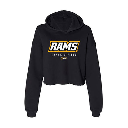 VCU - NCAA Women's Track & Field : Kasey Diggs - Women's Crop Fleece Hoodie-0