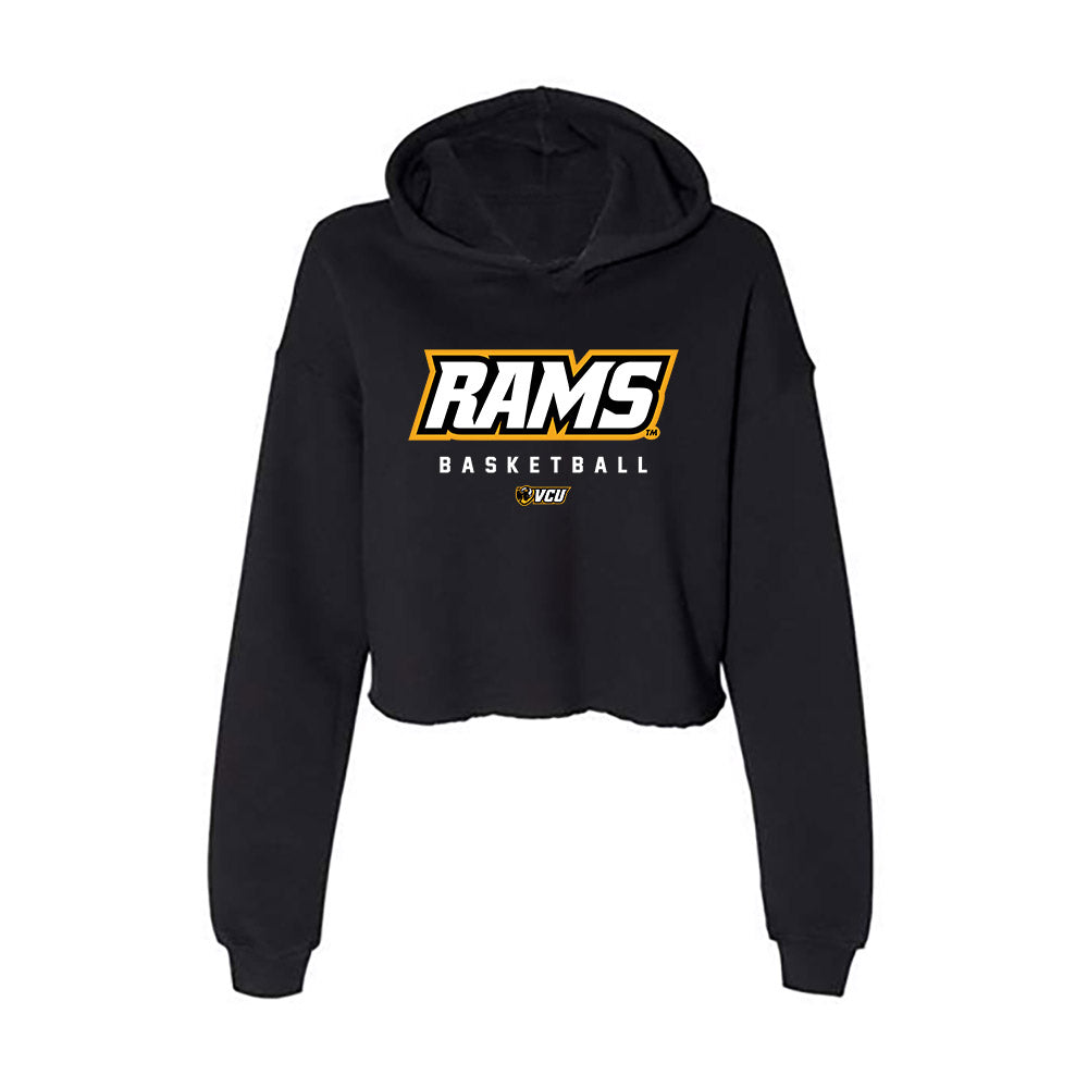 VCU - NCAA Women's Basketball : Timaya Lewis-Eutsey - Women's Crop Fleece Hoodie-0