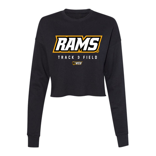 VCU - NCAA Women's Track & Field : Mariah Washington - Women's Cropped Crew Fleece-0