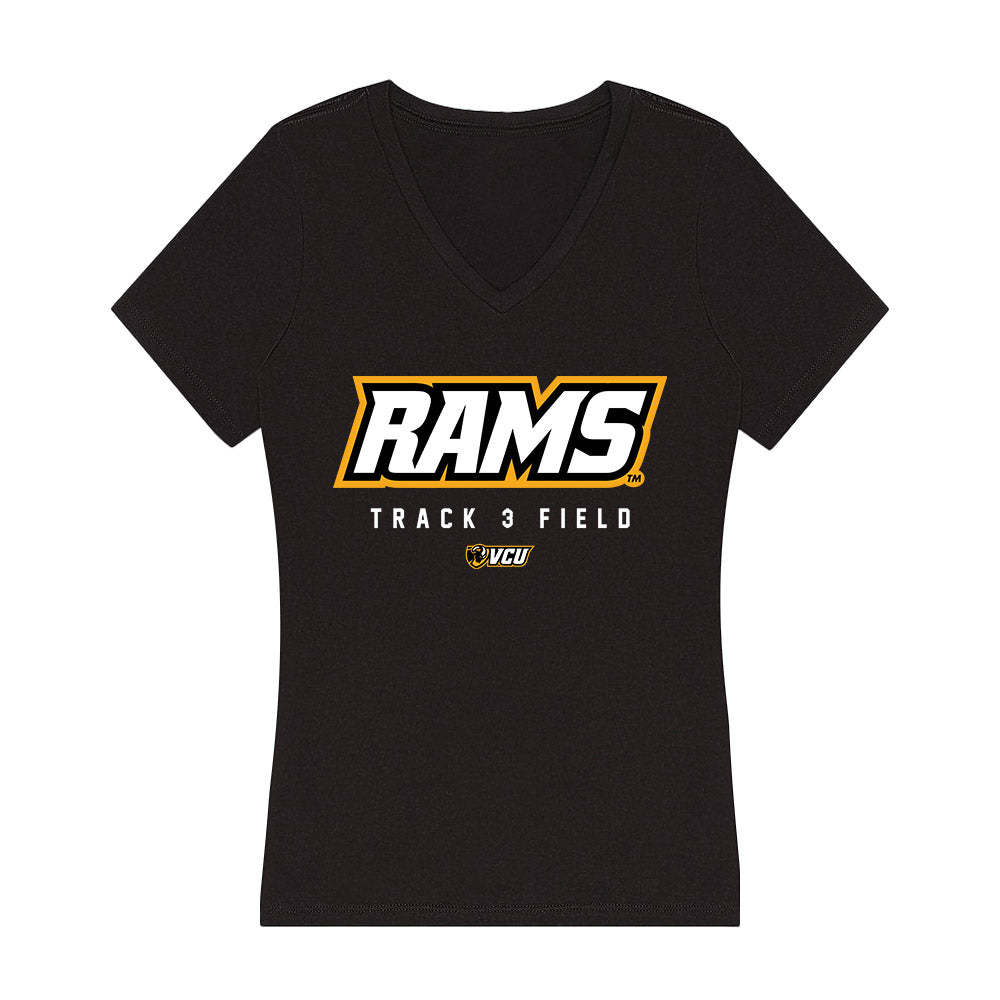 VCU - NCAA Women's Track & Field : Allyson Hall - Women's V-Neck T-Shirt-0