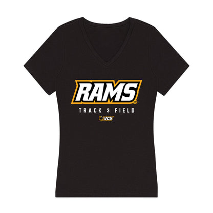 VCU - NCAA Women's Track & Field : Allyson Hall - Women's V-Neck T-Shirt-0
