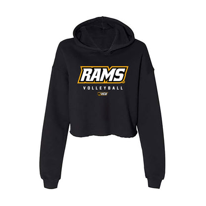 VCU - NCAA Women's Volleyball : Akire Jones - Women's Crop Fleece Hoodie-0