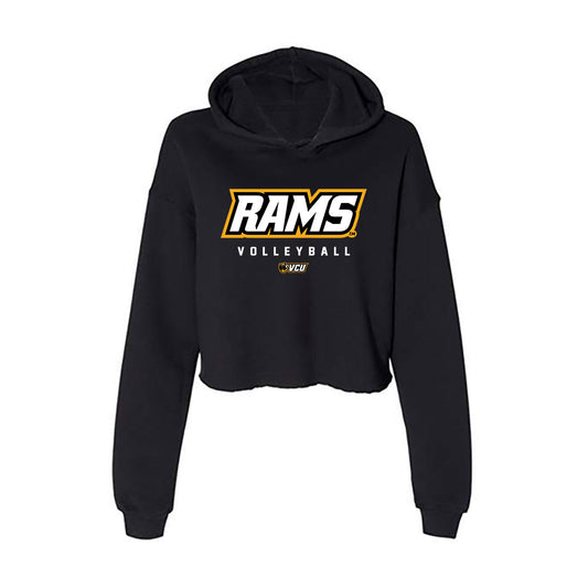 VCU - NCAA Women's Volleyball : Akire Jones - Women's Crop Fleece Hoodie-0