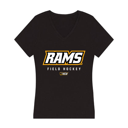 VCU - NCAA Women's Field Hockey : Morena Macera - Women's V-Neck T-Shirt-0